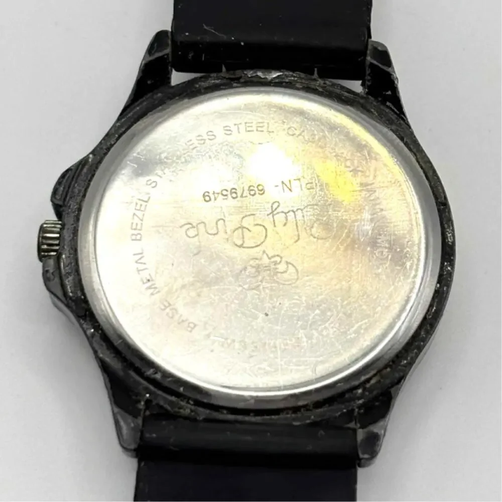 Black & Silver Lily Pink Men's Watch